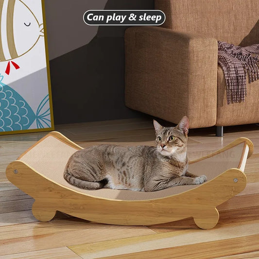 Almohadilla de Rascado y Cama Multifuncional para Gatos